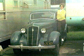 Janet with car